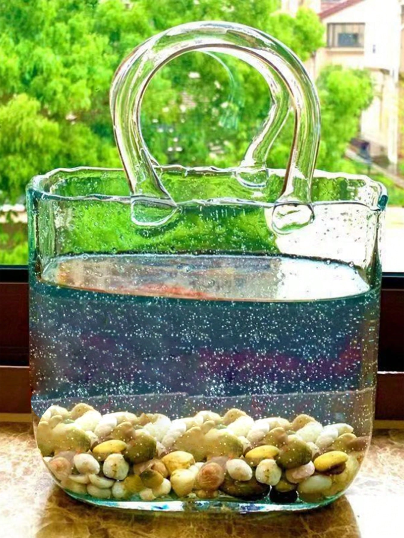 قطعة واحدة حقيبة يد تصميم عشوائي زينة الى حوض سمك الى زخارف