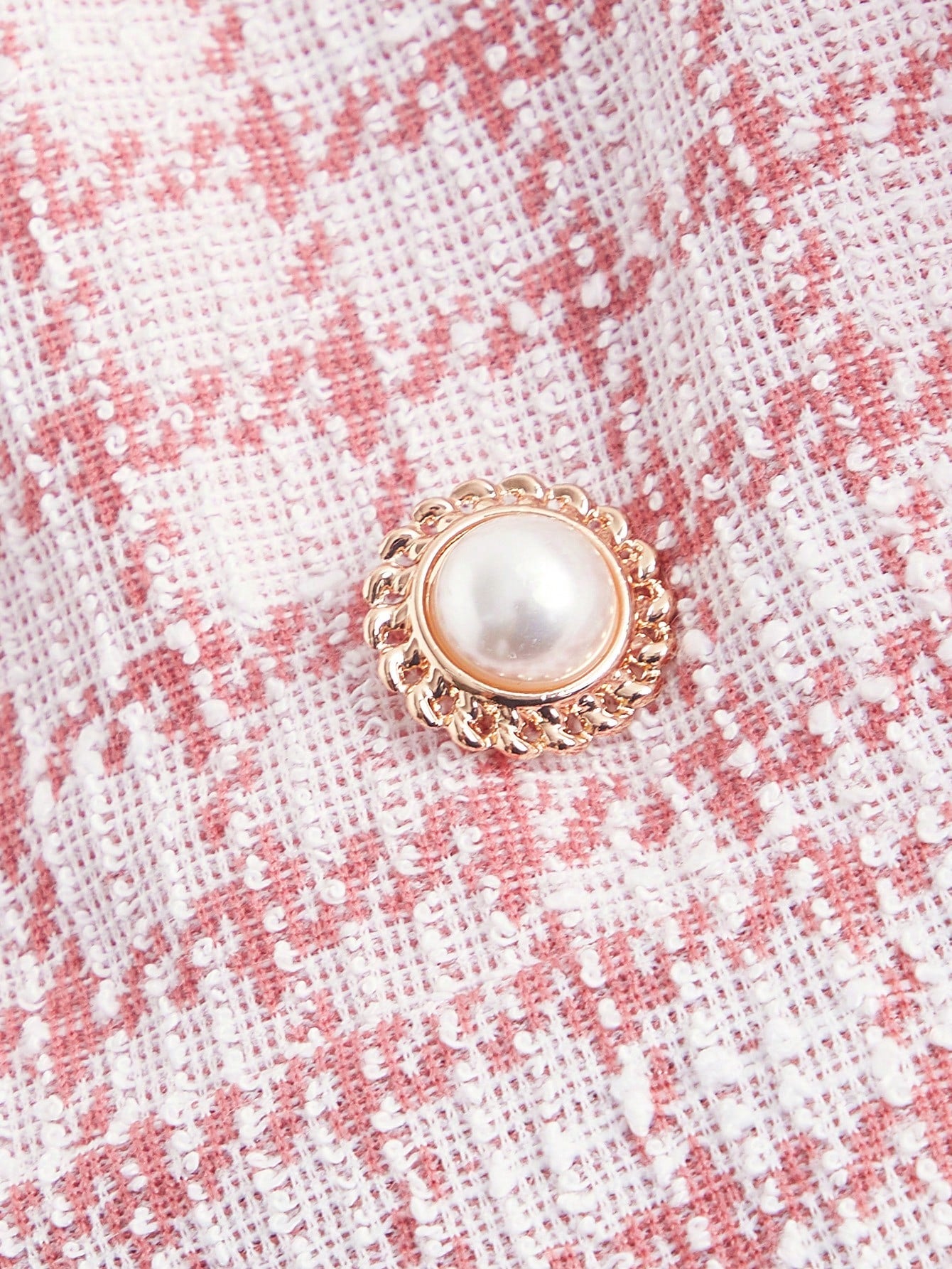 بدسويت بساق واسع طباعة مربع النقش بدون تي شيرت