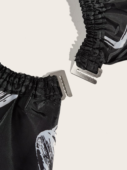 مآزر قص الشعر ذات طبعات التنين قطعة واحدة مطبوعة قماش غطاء لصبغ الشعر، مناسبة للاستخدام في مشاغل الحلاقة وصالون التجميل، ملحقات الحلاقة المهنية. ادوات الشعر ادوات شعر