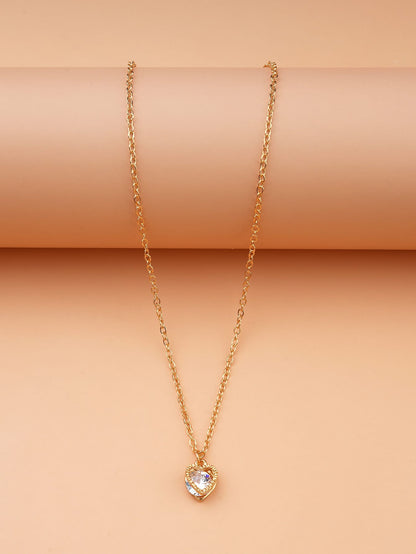 قلادة بتعليقة مكعب زركونيا