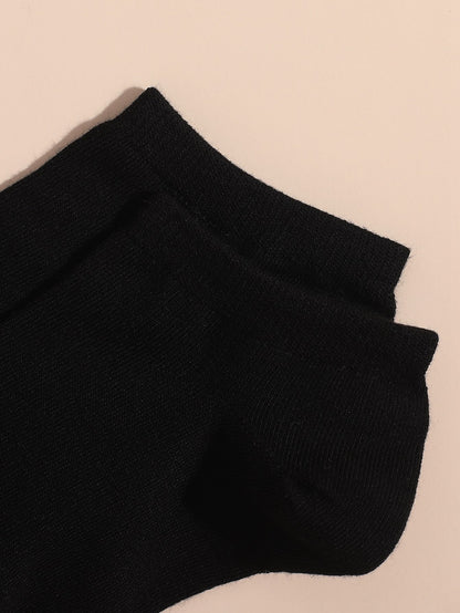 جوارب كاحل بلون موحد 6 ازواج