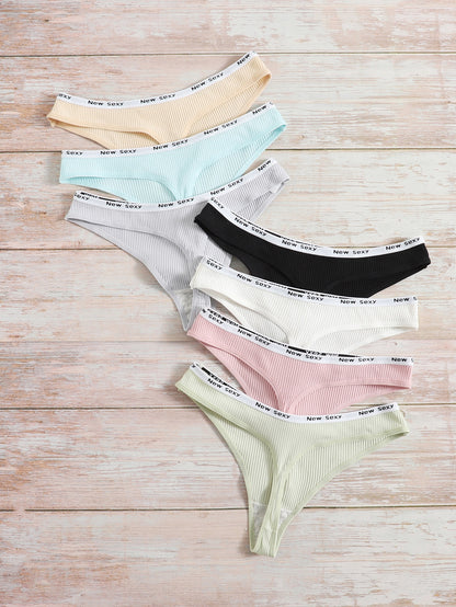 لعبة اليوغا 7 قطع، مجموعة من سروال البانتي المرن بطباعة الحروف للرياضة