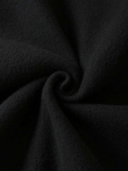 هودي موحدة اللون رباط سستة منخفض الاكتاف