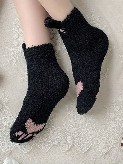 جوارب دائري فرو بطباعة قلب