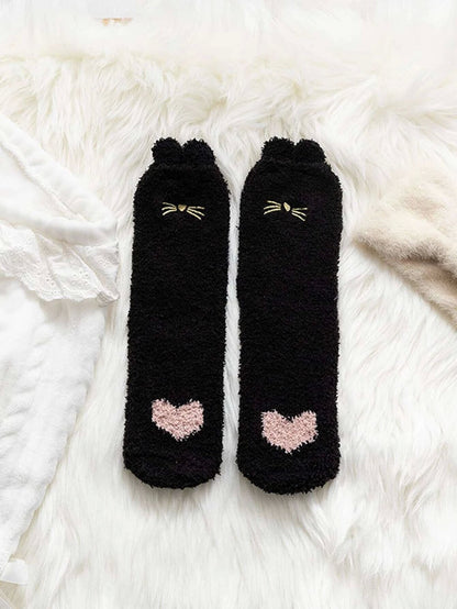 جوارب دائري فرو بطباعة قلب