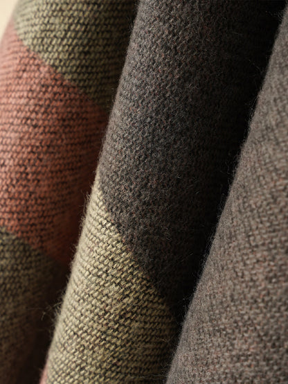 شال بوهو بقطع بألوان مختلفة قطعة واحدة كبيرة