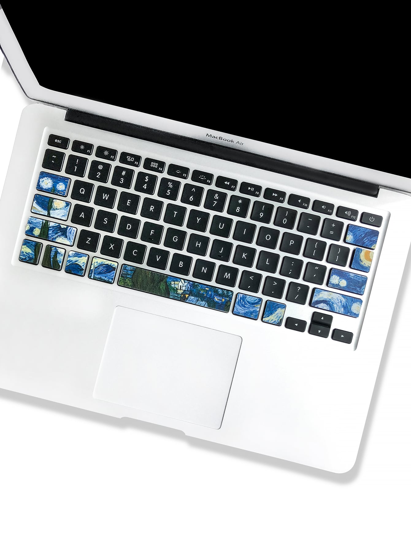 ملصق متوافق مع ماك بوك آير متوافق مع وحة مفاتيح بجرافيك ورقة واحدة