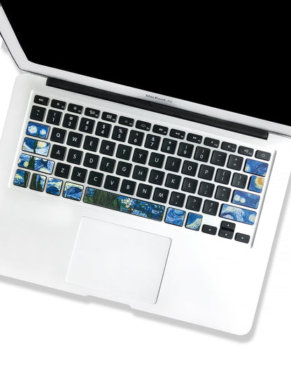 ملصق متوافق مع ماك بوك آير متوافق مع وحة مفاتيح بجرافيك ورقة واحدة