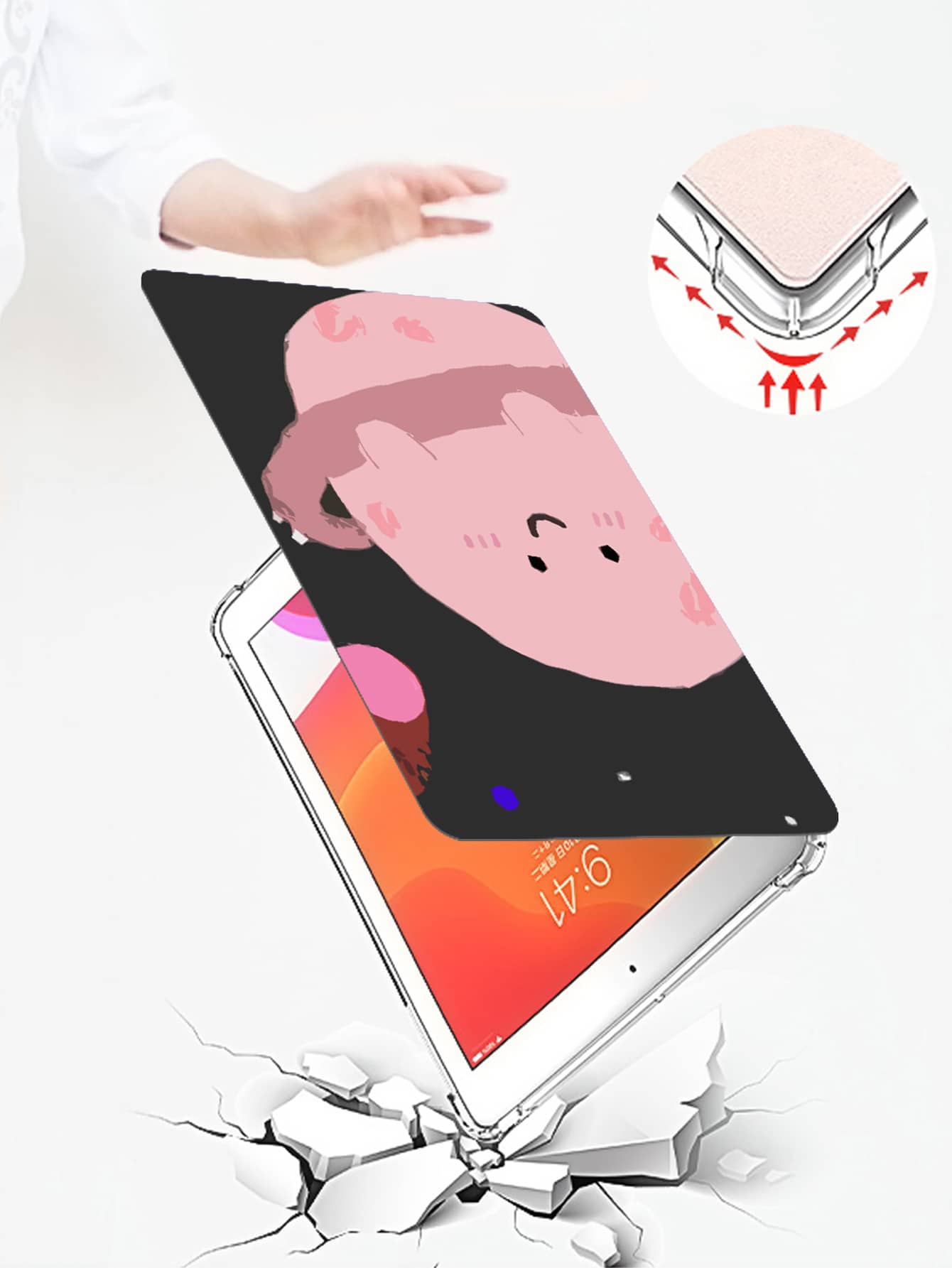 محفظة أي باد بجرافيك رسوم كارتون