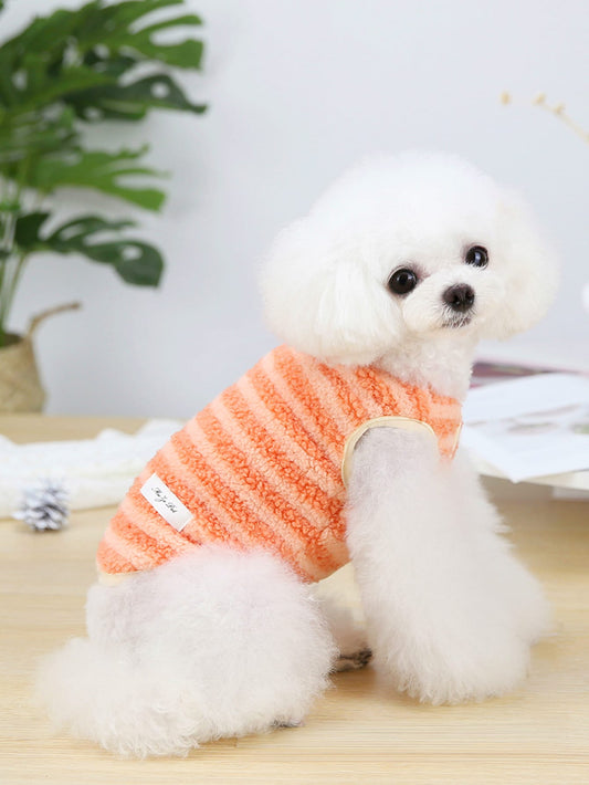 جاكيت حيوان اليف نمط مخطط