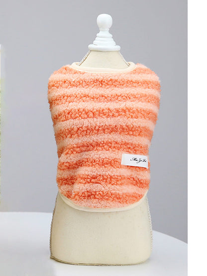 جاكيت حيوان اليف نمط مخطط