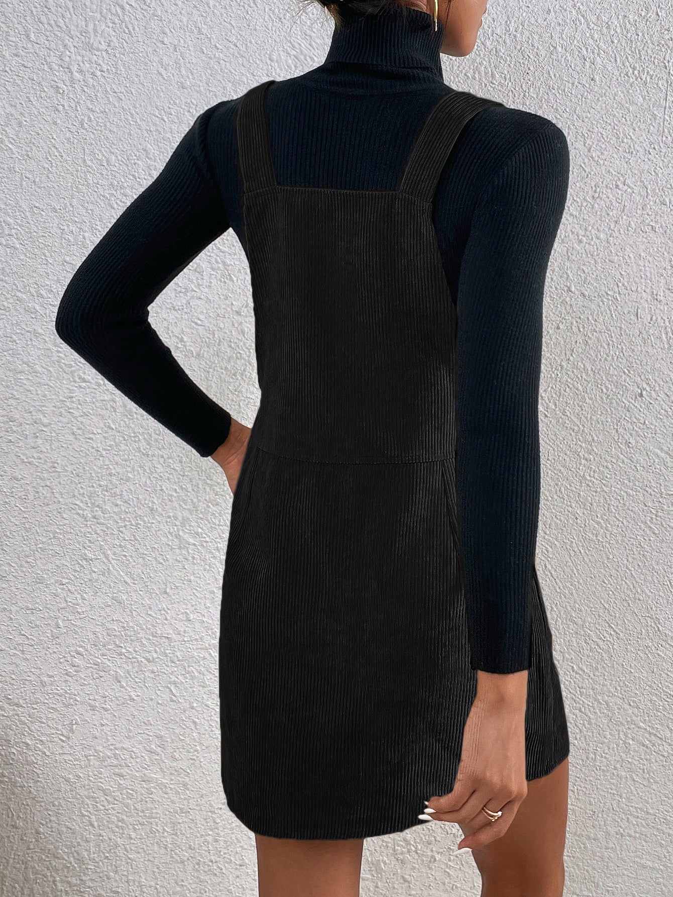 فستان افرول قطني ناعم بجيب امامي