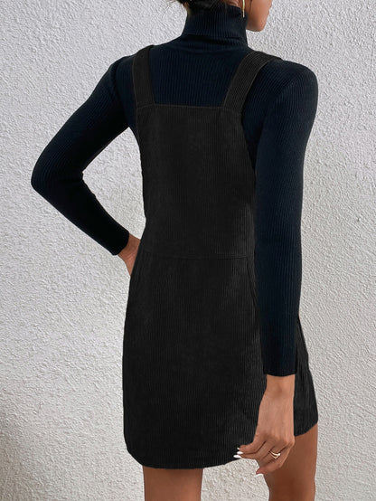 فستان افرول قطني ناعم بجيب امامي