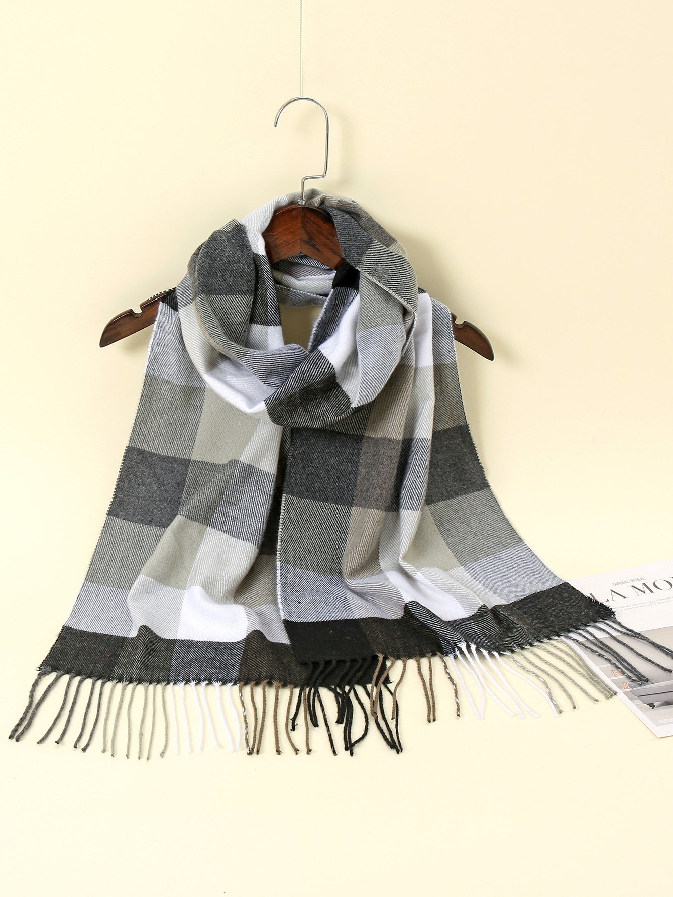 أوشحة نمط مربع النقش