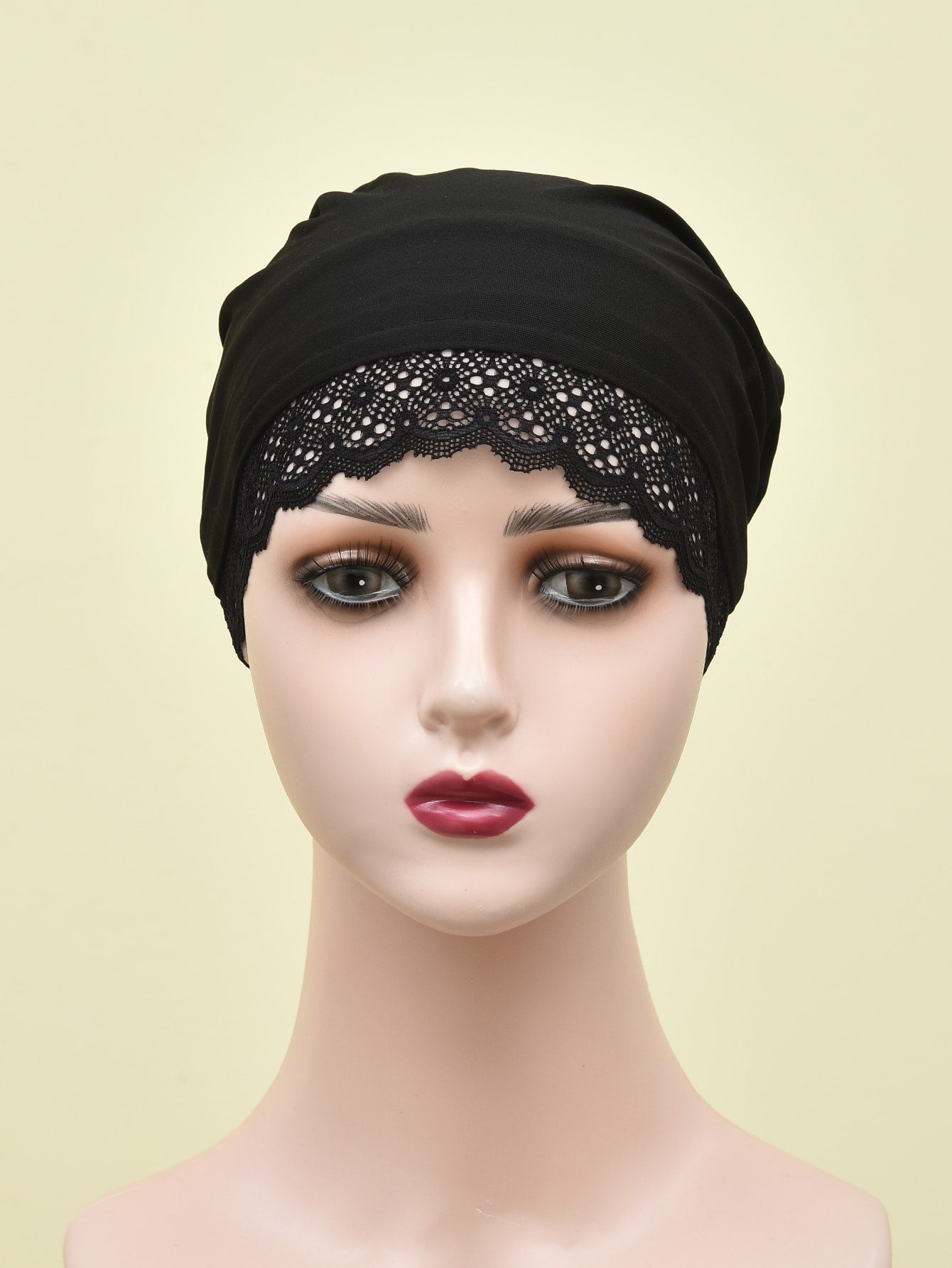 قبعة ربطة دانتيل بونيه للشعر تربان