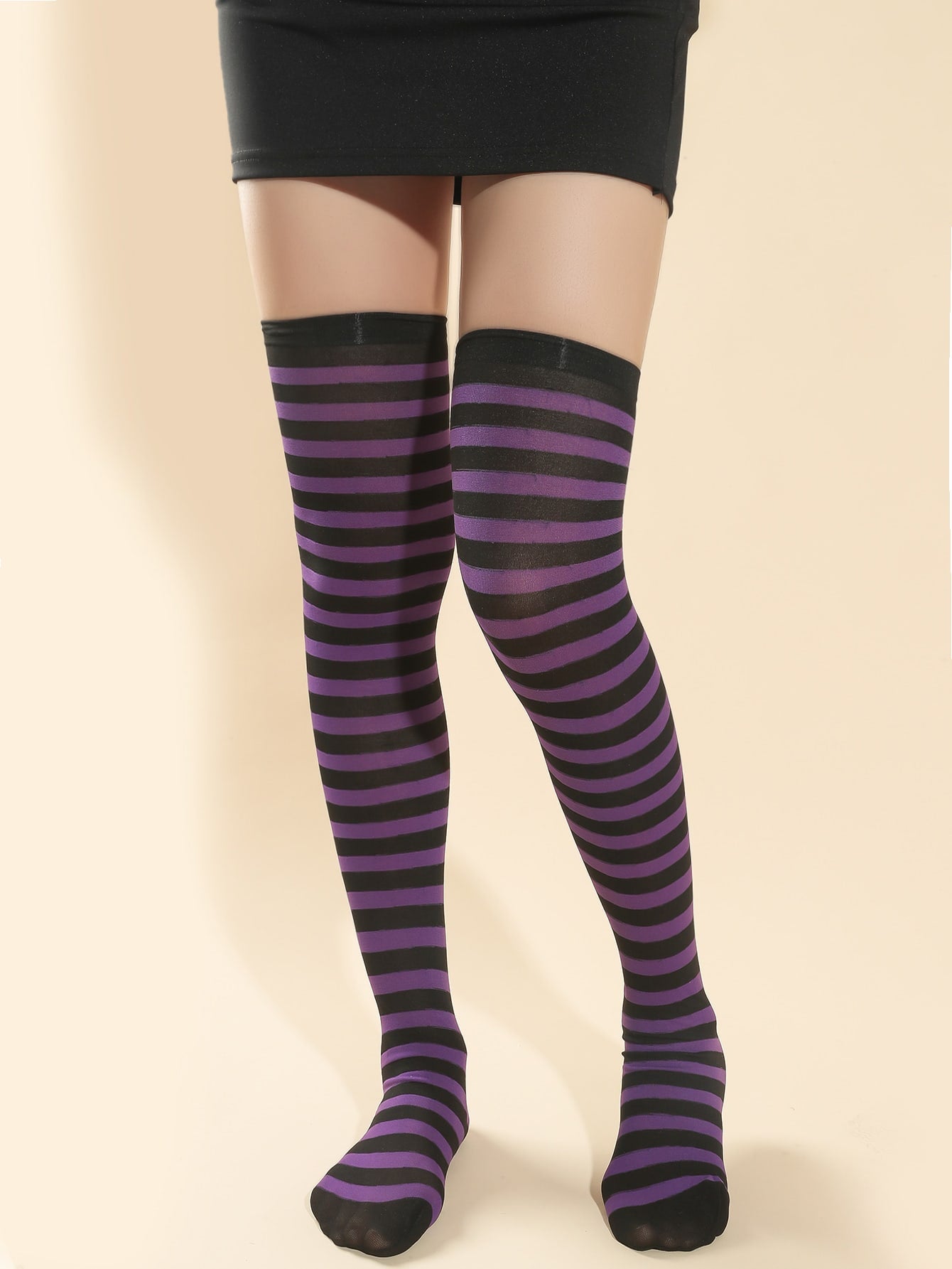 جوارب للركبة طباعة مخطط