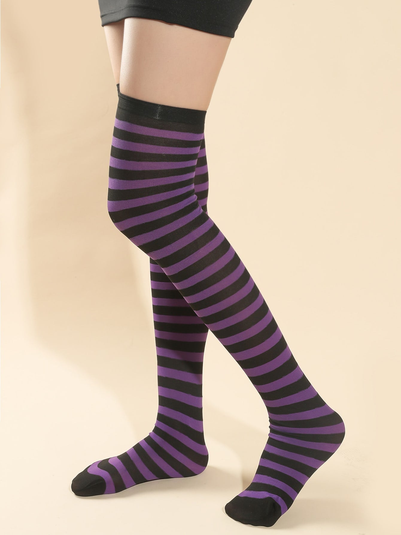 جوارب للركبة طباعة مخطط