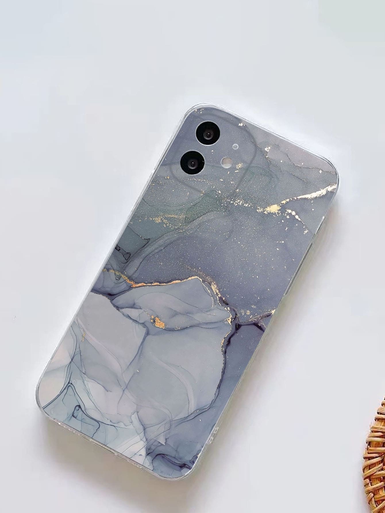 غطاء هاتف بنمط رخامي متوافق مع IPhone 11 و IPhone 13 و IPhone 14 Pro Max