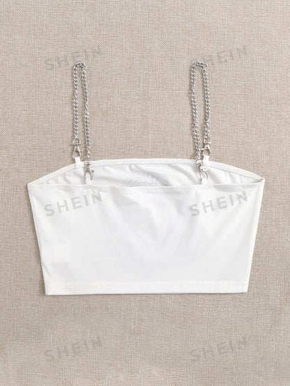 لباس علوي جرافيك شكل سلسلة كتف