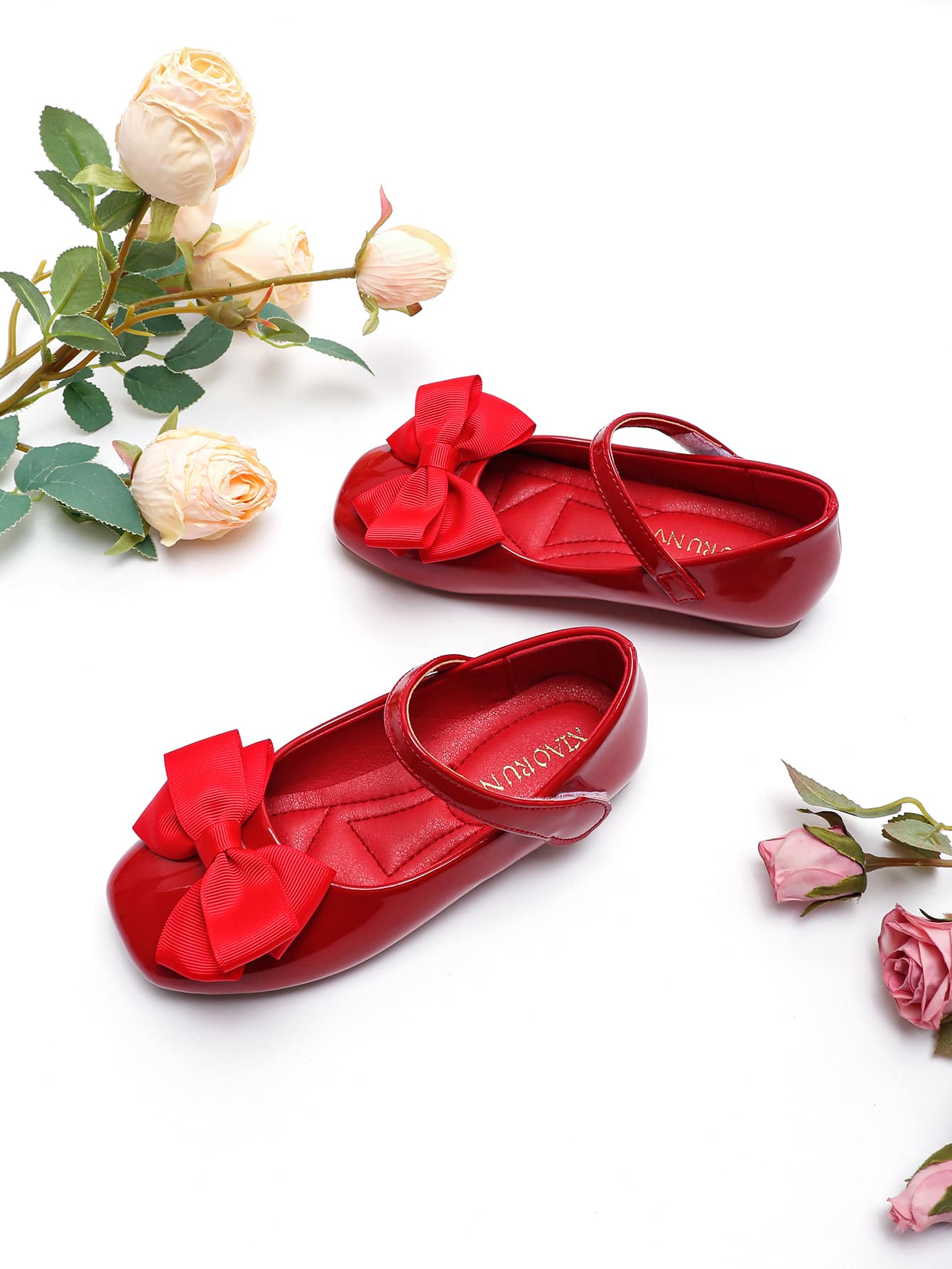 بنات أحذية ماري جين مزخرف بقوس