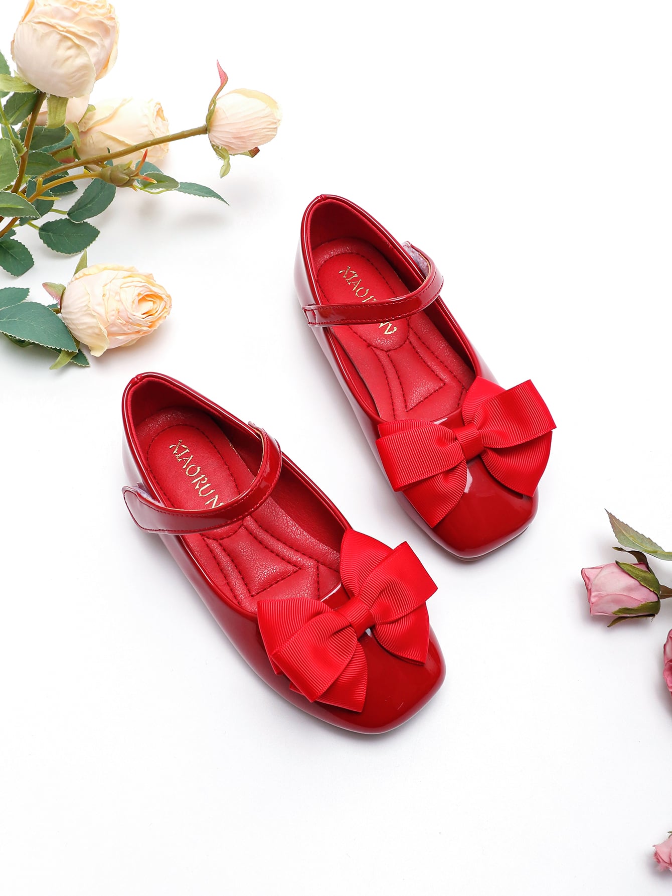 بنات أحذية ماري جين مزخرف بقوس