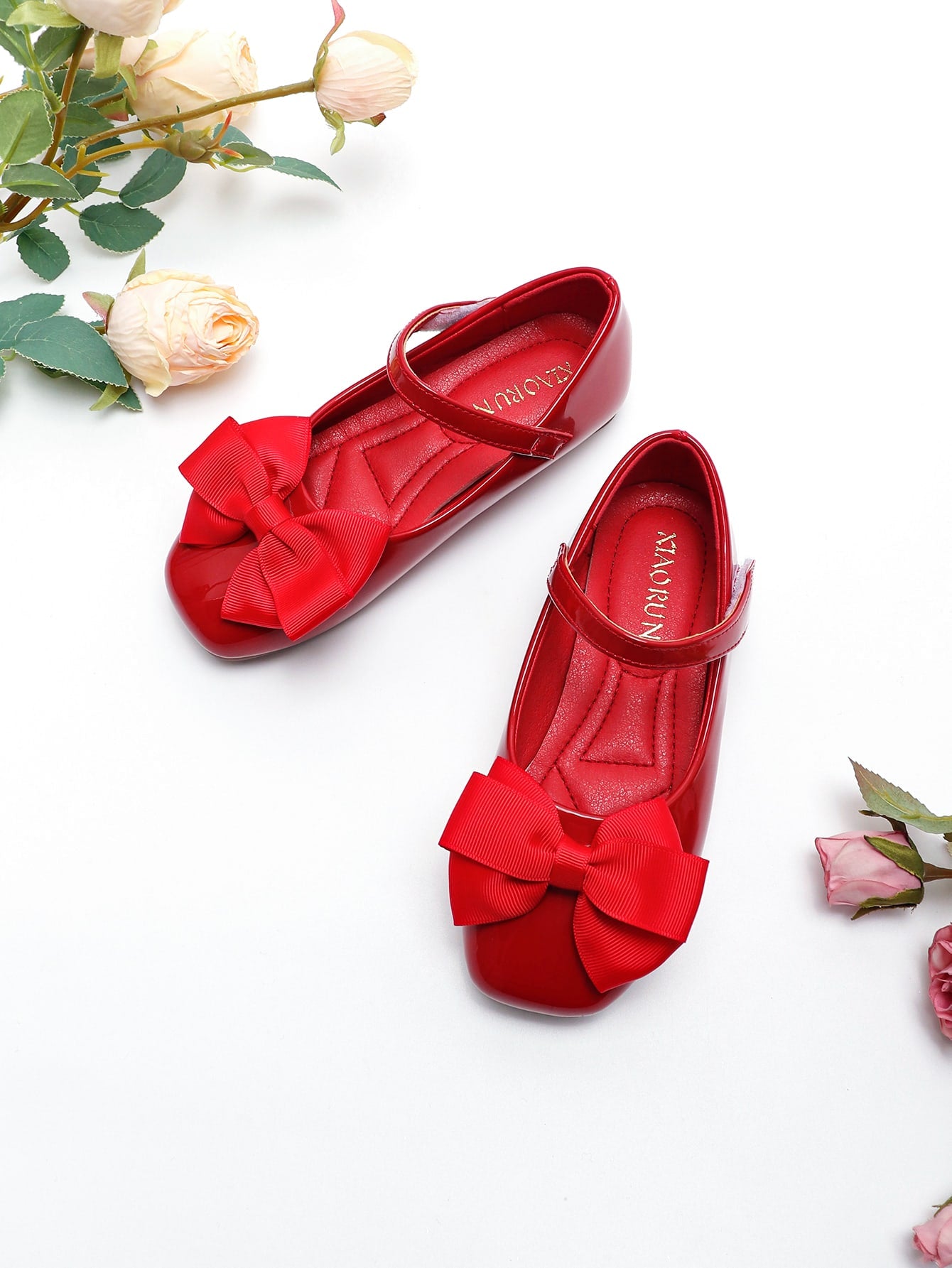 بنات أحذية ماري جين مزخرف بقوس