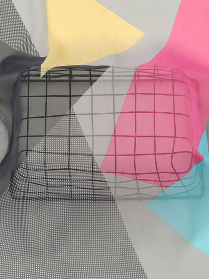 وشاح طباعة هندسية