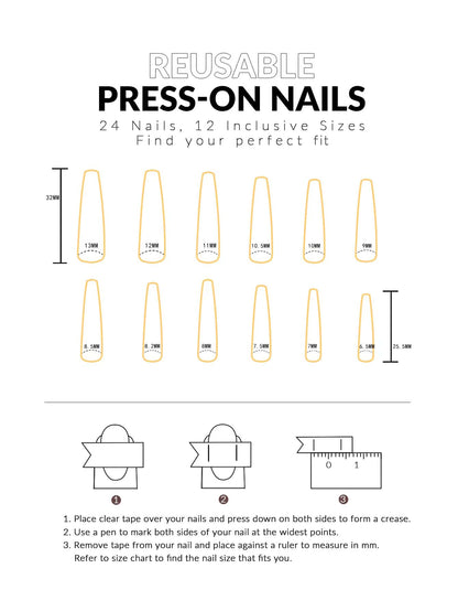 اظافر وهمية ملون مختلط 96 قطعة