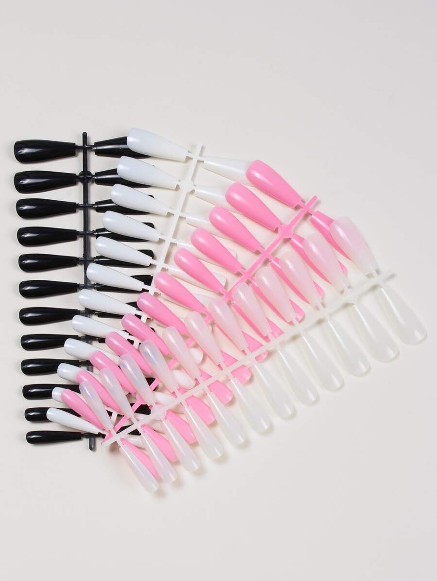 اظافر وهمية ملون مختلط 96 قطعة