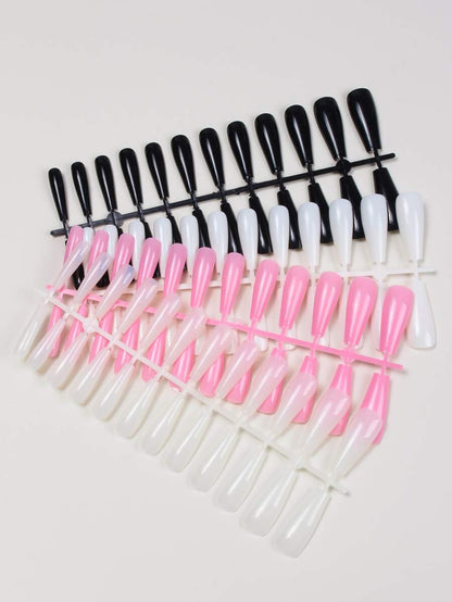 اظافر وهمية ملون مختلط 96 قطعة