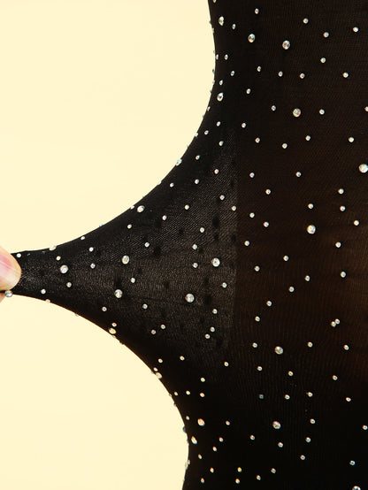 جوارب للركبة بديكور حجر الراين