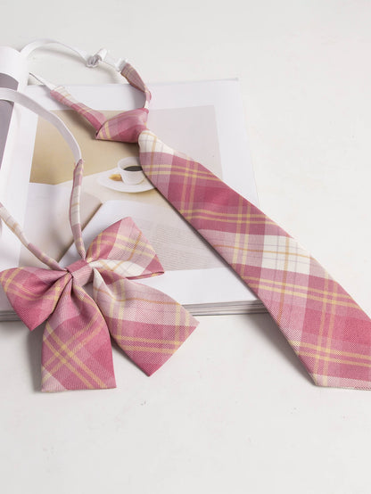 ربطة عنق ملونة بنقشة المربعات وربطة متسكعة خلفية للزي المدرسي والبدلة، مناسبة لمناسبات عيد الهالوين والكريسماس