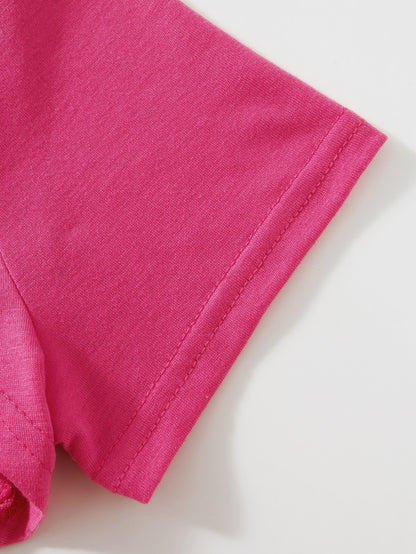 تي شيرت قصير للغاية مع رباط فستان كامي