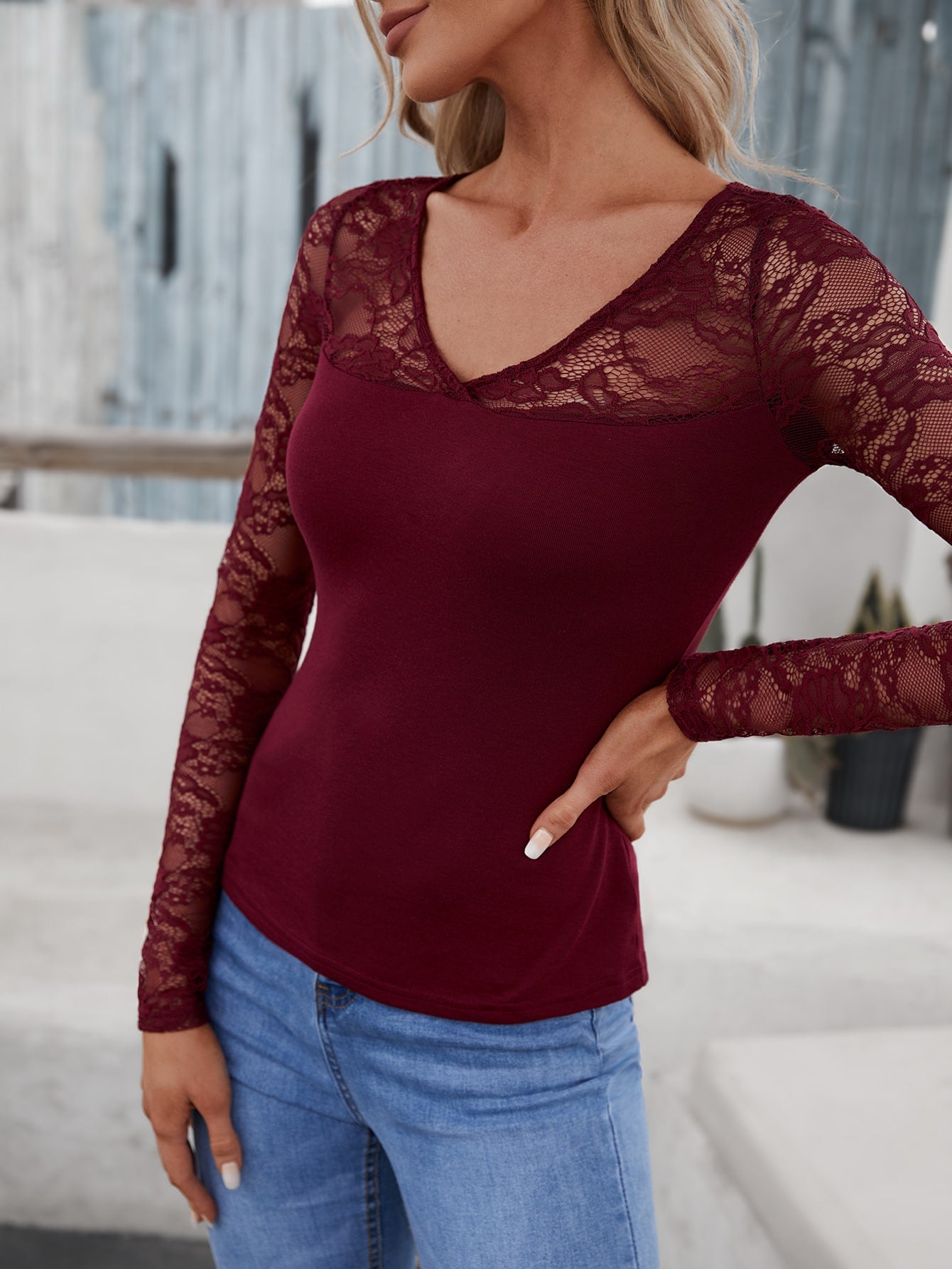 قمصان نسائية مشد المتباين الصاف أنيقة