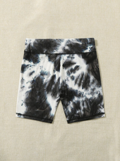 شورت ركوب الدراجات النارية خصر عالي صبغ متعادل