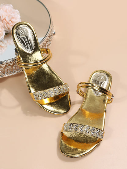 النساء الصنادل مفتوح الوراء حجر الراين ديكور متعدد الاتجاهات ارتداء ، براقة جزء الكاحل حزام الصنادل