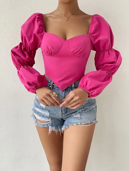 بلوزة قصيرة نسائي