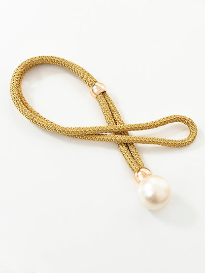 رباط الستارة لؤلؤة ورباط معلق اللؤلؤة وحامل مزخرفة ورباط الستارة الحبل للستارة