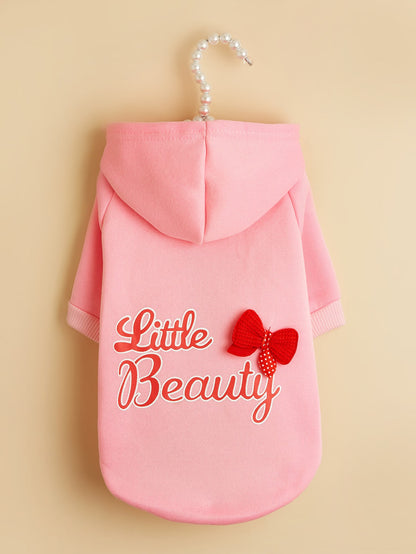 هودي بشعار للحيوانات الأليفة مع جيوب دافئة