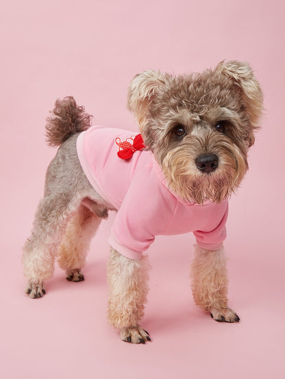 هودي بشعار للحيوانات الأليفة مع جيوب دافئة