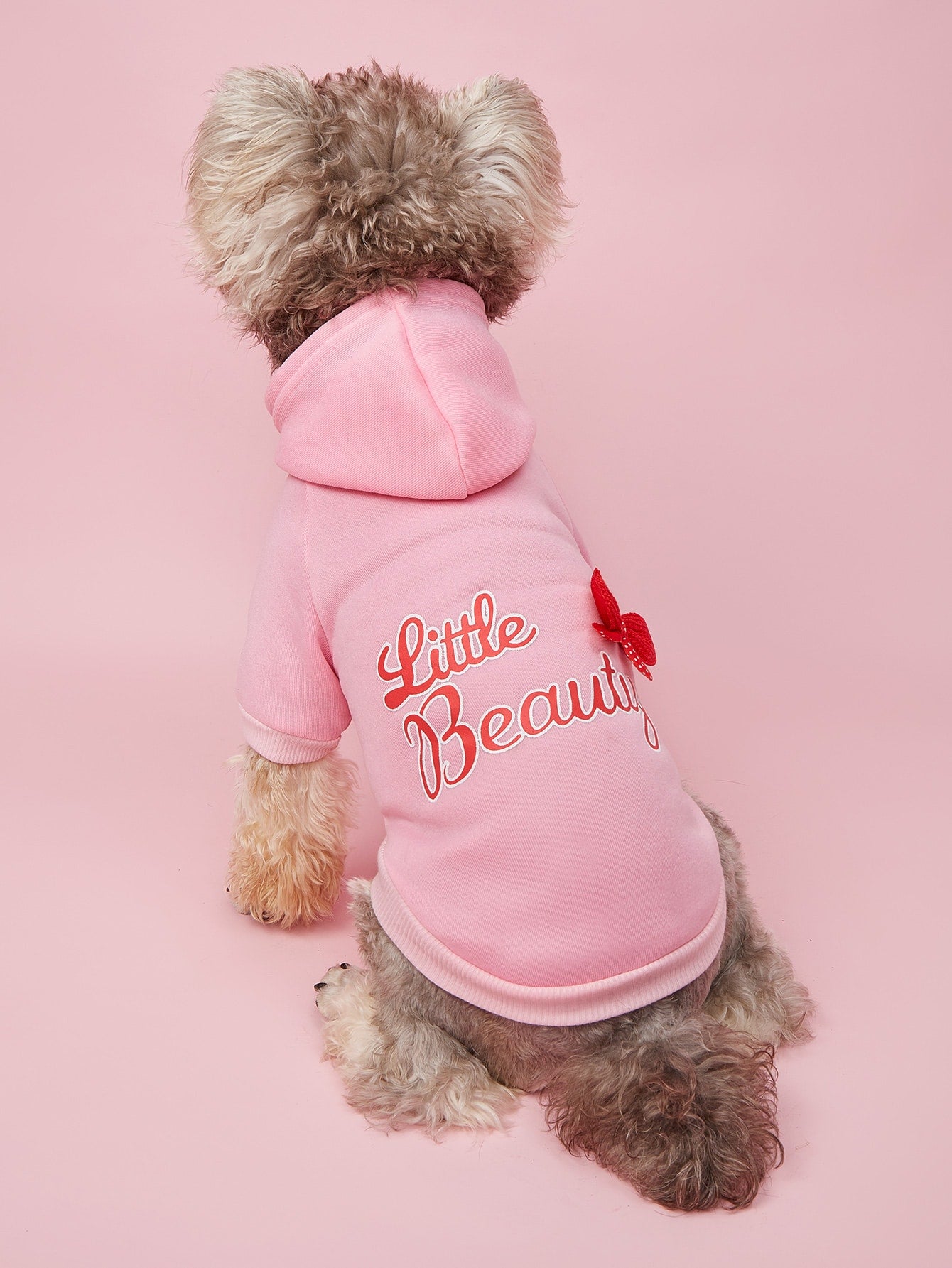 هودي بشعار للحيوانات الأليفة مع جيوب دافئة