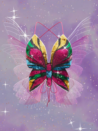 توب كامي قصير مزين بالترتر وظهر مكشوف من التسعينات