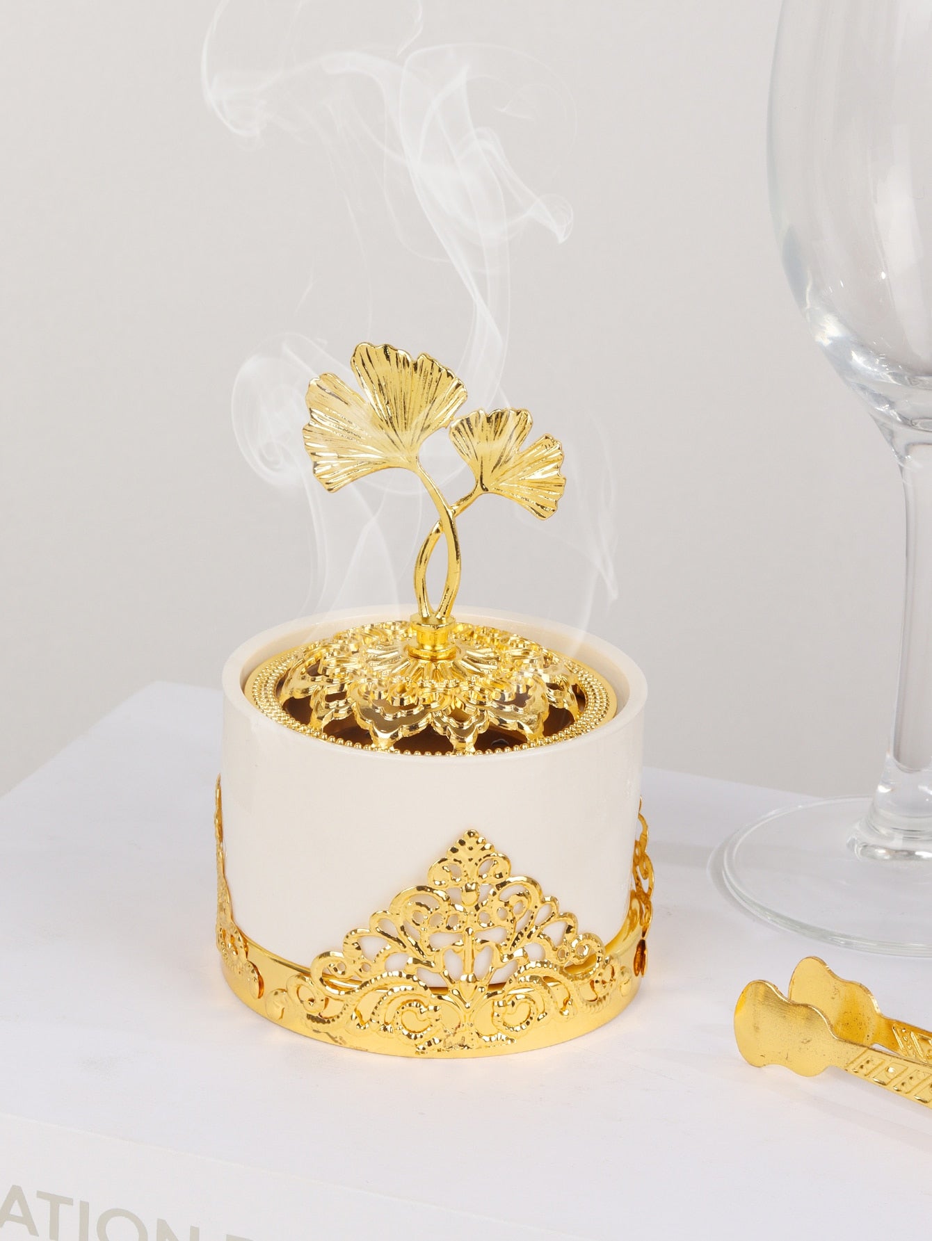 مبخرة بخور الجنكة بيلوبا تصميم قطعة واحدة