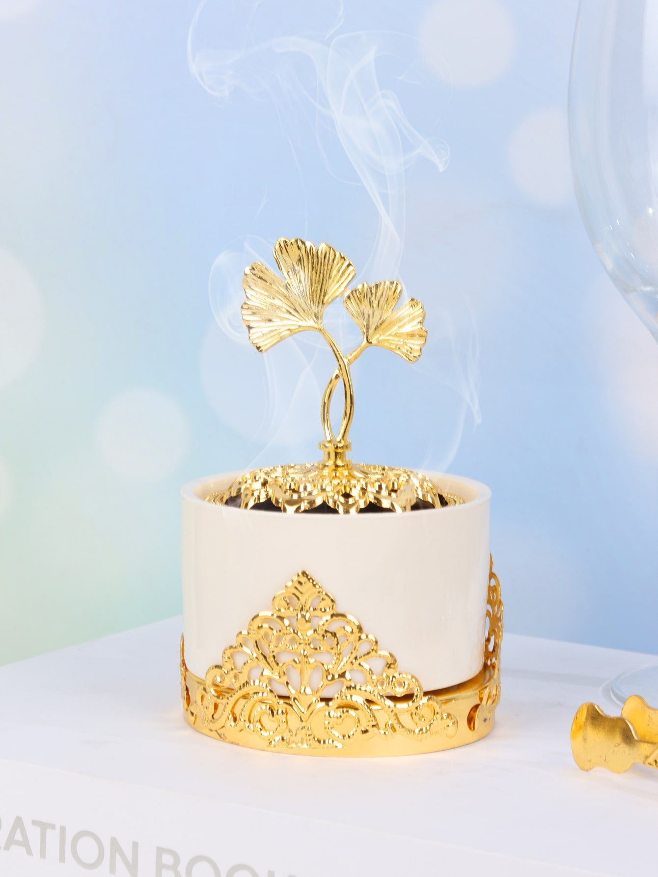 مبخرة بخور الجنكة بيلوبا تصميم قطعة واحدة