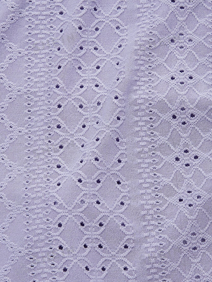 تي شيرت مكشوف الكتف اكمام منتفخة برباط امامي مطرز حلقي مقاس كبير