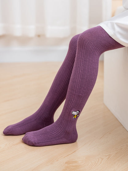 لباس ضيق مطرز برسوم كارتون للبنات الصغار