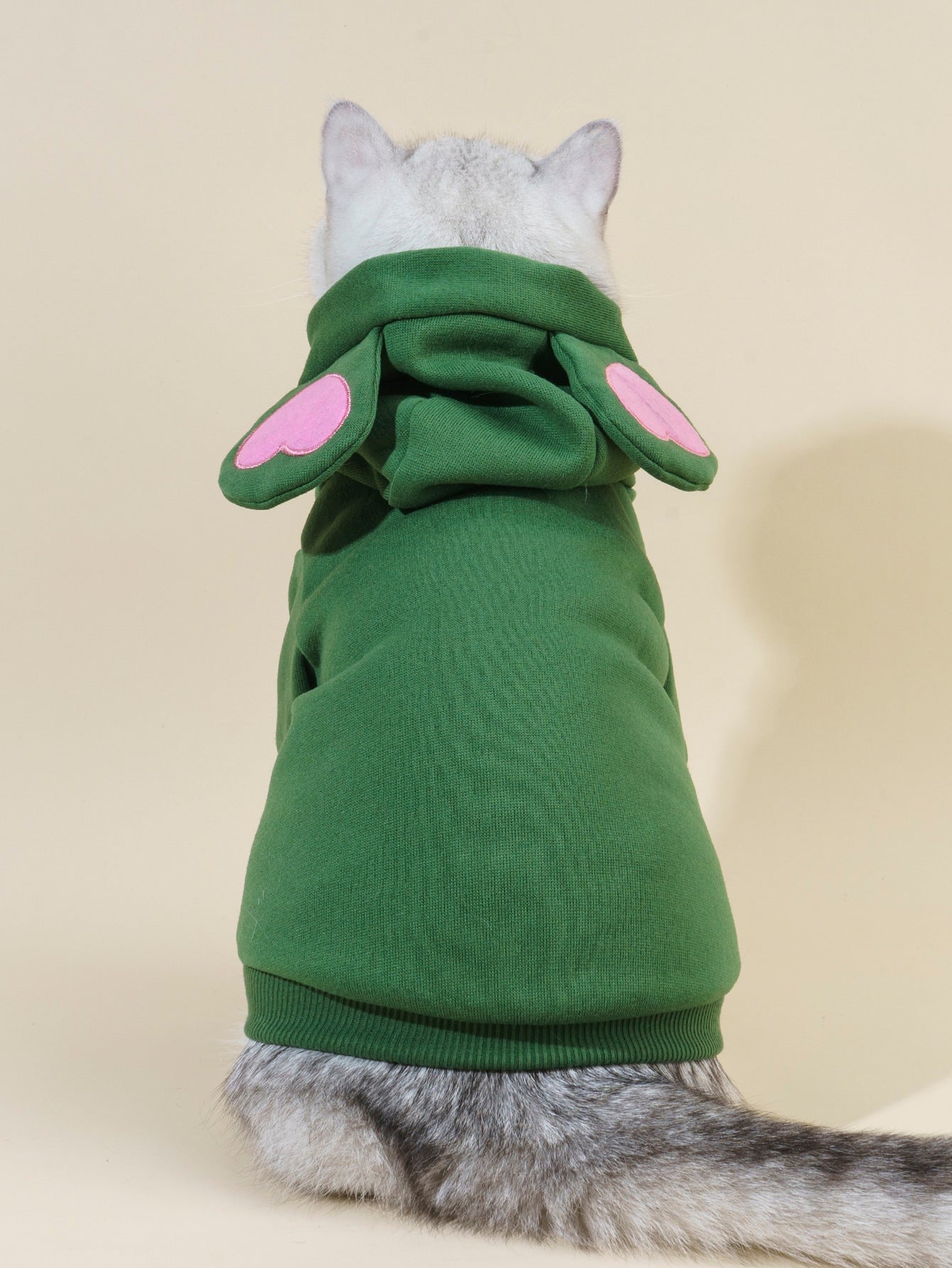 جاكيت الحيوانات الأليفة بطبعة القلب قطعة واحدة لعيد الحب