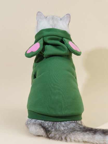 جاكيت الحيوانات الأليفة بطبعة القلب قطعة واحدة لعيد الحب