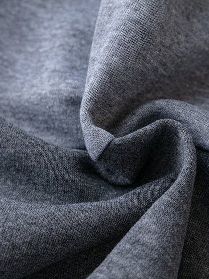 هودي ألوان متباينة سستة رباط مقاس كبير