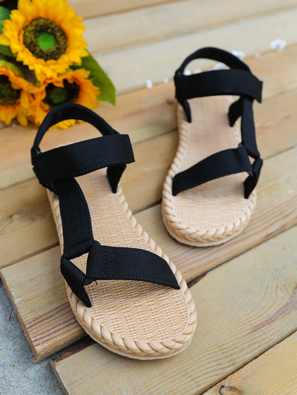 صنادل مثلث زخرفة حزام كاحل